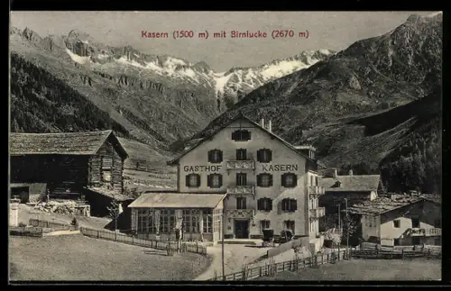 AK Kasern, Gasthof Kasern mit Birnlucke