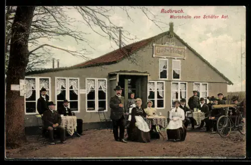 AK Radbruch, Gasthaus Wartehalle von Schäfer Ast