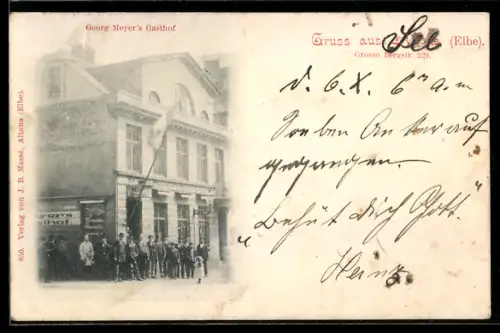 AK Altona /Hamburg, Gasthof von Georg Meyer in der Aussenansicht