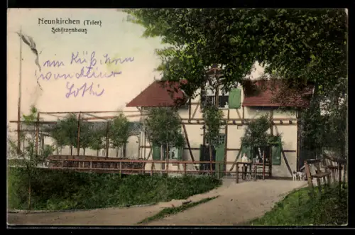 AK Neunkirchen /Trier, Gasthof Schützenhaus mit Terrasse
