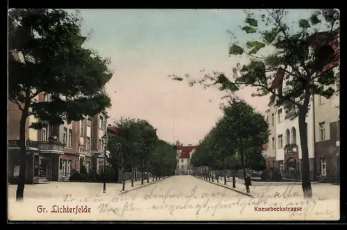 AK Berlin-Gr. Lichterfelde, Partie in der Knesebeckstrasse