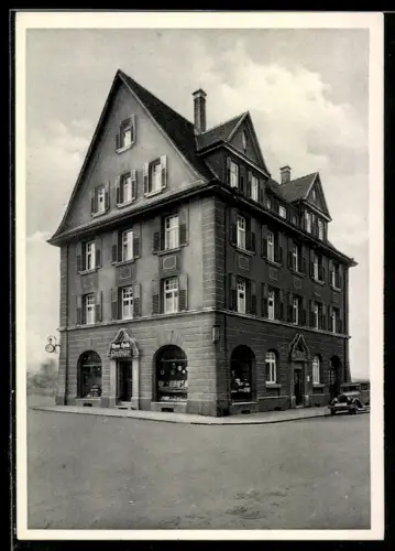 AK Aalen, Optiker J. Greiner, Geschäft für Uhren und Optik in der Schillerstrasse 14