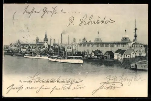 AK Düsseldorf, Ausstellung 1902, Panorama