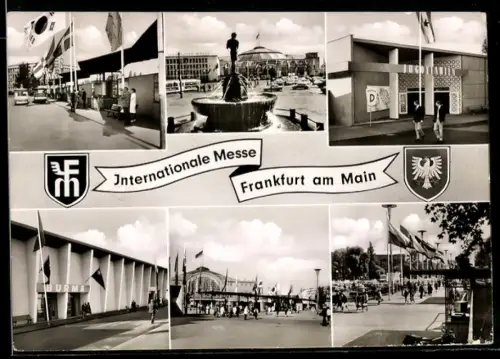 AK Frankfurt a. Main, Internationale Messe, Festhalle und Messegelände, Ausstellung