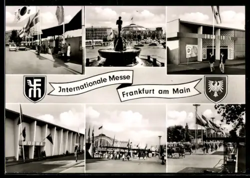 AK Frankfurt a. M., Internationale Messe, Festhalle und Messegelände, Ausstellung