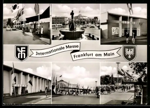 AK Frankfurt a. M., Internationale Messe, Festhalle und Messegelände, Ausstellung