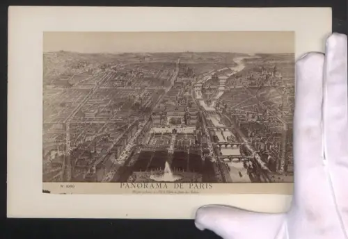 Fotografie unbekannter Fotograf, Ansicht Paris, Entrée du Jardin des Tuileriea, Grossformat 16 x 25cm