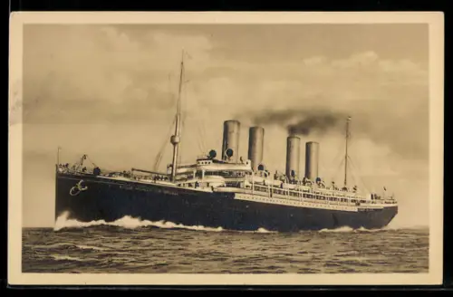 AK Passagierschiff Kaiser Wilhelm der Grosse auf See, Norddeutscher Lloyd Bremen