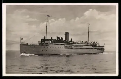 AK Passagierschiff Hansestadt Danzig vom Seedienst Ostpreussen in Fahrt