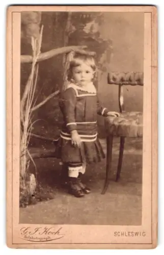 Fotografie G. F. Koch, Schleswig, Lollfuss 118-120, Portrait vom Kind Jürgen Martius