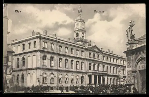 AK Riga, Partie am Rathaus
