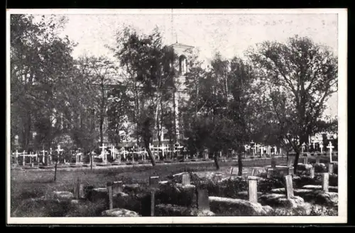 AK Brest-Litowsk, Gräber auf dem Soldatenfriedhof