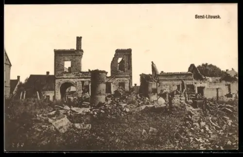 AK Brest-Litowsk, Ruinen und Trümmer