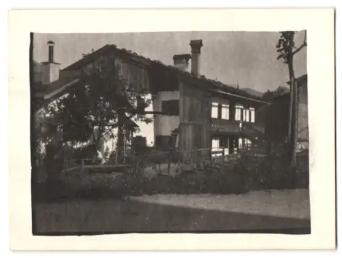 6 Fotografien Ansicht Kitzbühel, Ortspartie mit Wohnhäusern, Schutzgebäude auf Gipfel vom Kitzbüheler Horn, 1907