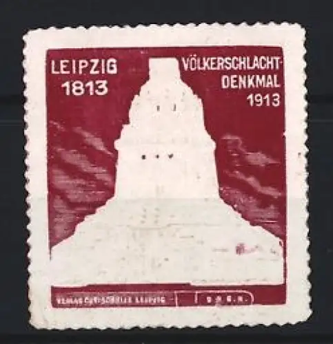Reklamemarke Leipzig, Völkerschlacht-Denkmal 1813-1913