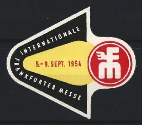 Reklamemarke Frankfurt, Internationale Frankfurter Messe 5.-9. Sept. 1954