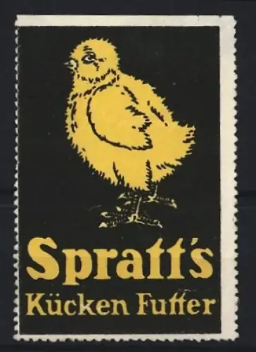 Reklamemarke Spratt`s Kücken Futter, Kleines Küken