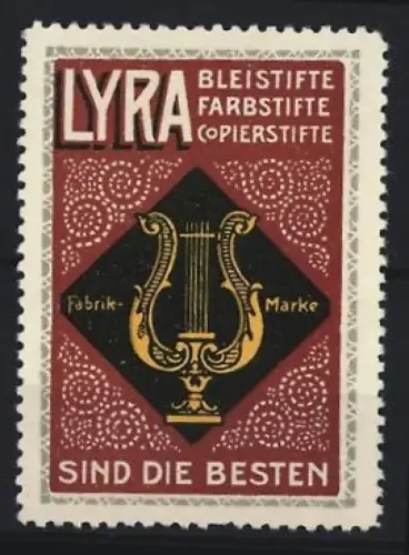 Reklamemarke Lyra Bleistifte, Lyra-Symbol
