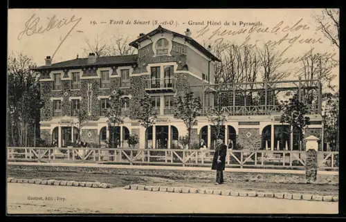 AK Forêt de Sénart /S.-et-O., Grand Hôtel de la Pyramide