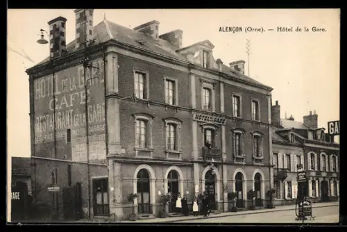 AK Alencon /Orne, Hôtel de la Gare