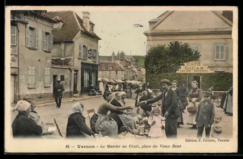 AK Vernon, Le Marché au Fruit, place du Vieux René