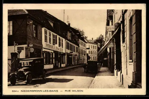 AK Niederbronn-les-Bains, Rue Wilson