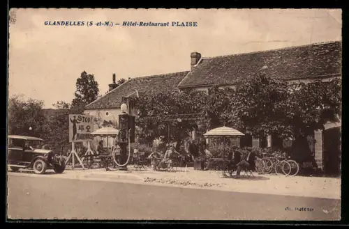 AK Glandelles /S.-et-M., Hôtel-Restaurant Plaise