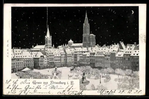 AK Strassburg i. E., Kleberplatz
