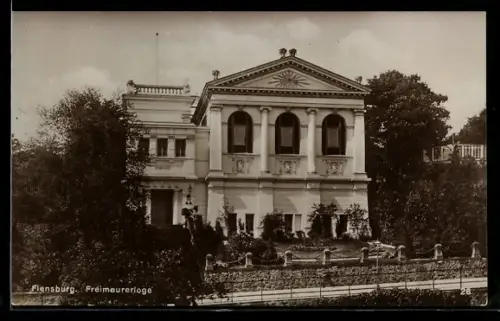 AK Flensburg, Gebäude der Freimaurerloge