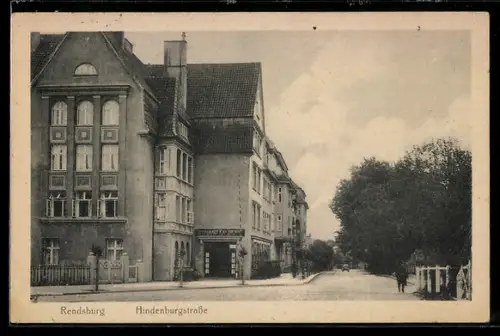 AK Rendsburg, Hindenburgstrasse