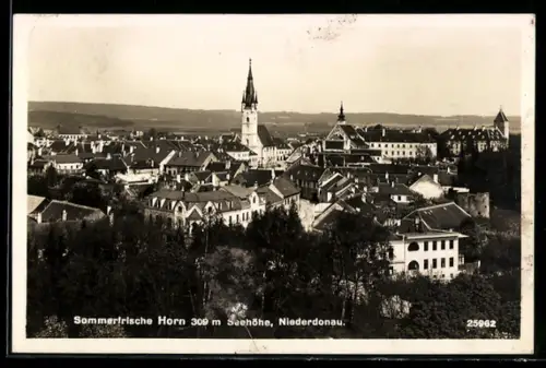 AK Horn /Niederdonau, Panorama mit Kirche