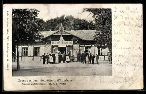 AK Nieder-Österreichisches Winzerhaus am Wiener Prater