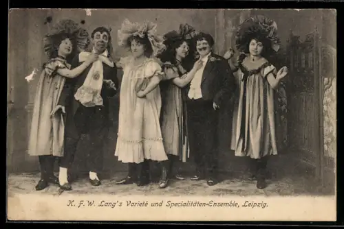 AK Leipzig, K. F. W. Lang`s Variete und Specialitäten-Ensemble