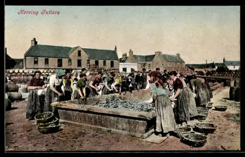 AK Herring Gutters, Frauen bei der Fischverarbeitung