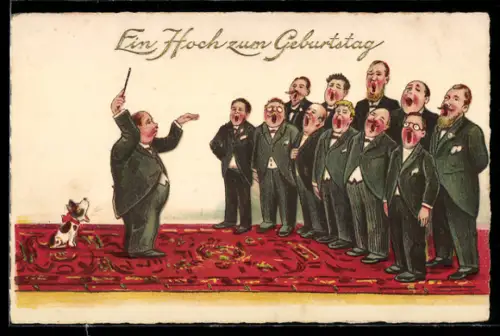 AK Männerchor bringt zum Geburtstag ein Ständchen, Sängerfest