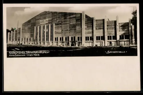 AK Wien, 10. Deutsches Sängerbundesfest 1928, Sängerhalle