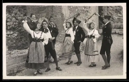 AK Taormina, Costumi Siciliani, Volkstanz