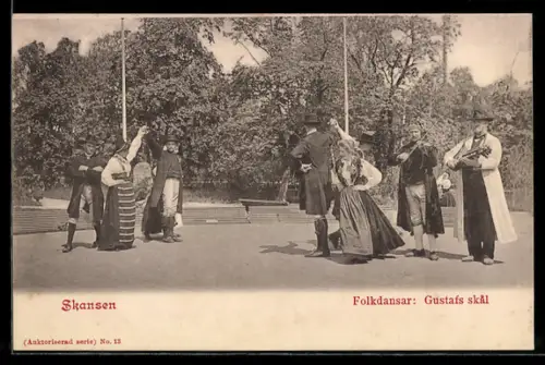 AK Skansen, Folkdansar, Gustafs skal, Volkstanz