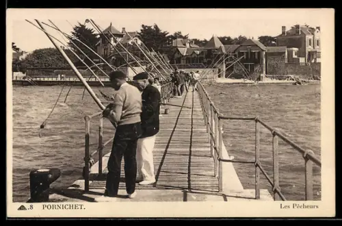 AK Pornichet, Les Pècheurs, Angeln
