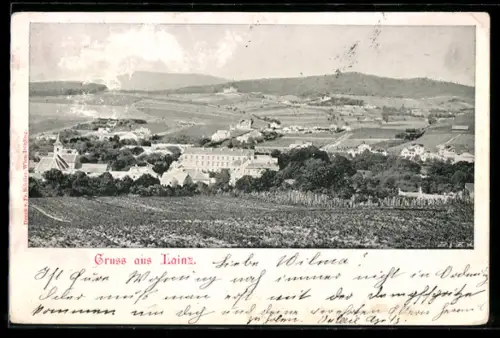 AK Lainz, Ortsansicht mit Umgebung