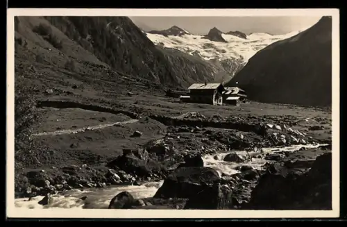 AK Bramberg am Wildkogel, Gasthaus und Pension Alpenrose in Habachtal, Besitzer Fürschnaller