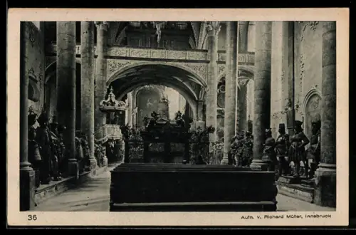 AK Innsbruck, Inneres der Hofkirche