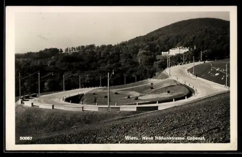 AK Wien, Neue Höhenstrasse Cobenzl, Panorama