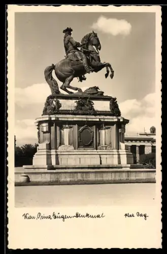 AK Wien, Prinz Eugen-Denkmal am Heldenplatz