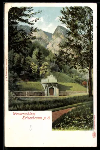 AK Kaiserbrunn /N. Ö., Am Wasserschloss