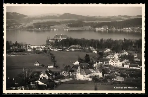 AK Kammer am Attersee, Teilansicht mit Strassenpartie