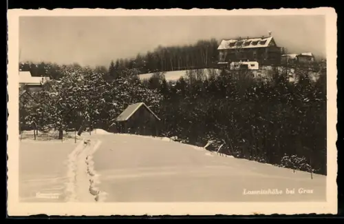AK Graz, Lassnitzhöhe im Schnee