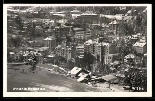 AK Badgastein, Teilansicht im Winter