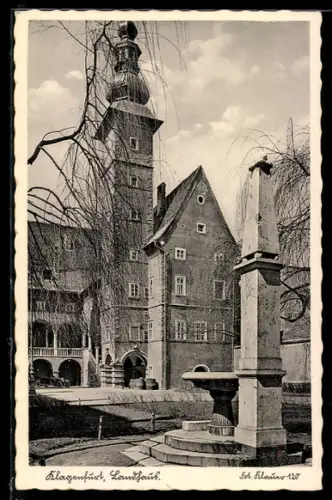 AK Klagenfurt, Landhaus mit Denkmal