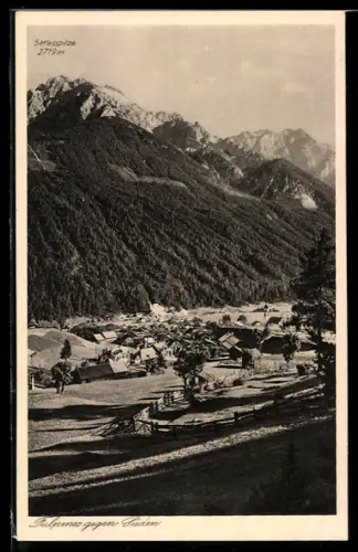 AK Fulpmes, Teilansicht mit Serlesspitze gegen Süden